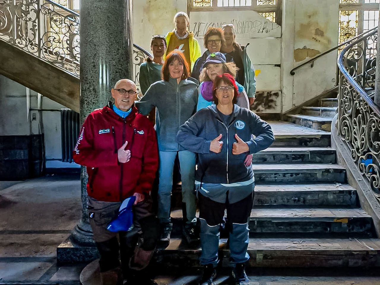 Gruppenbild: Ich stehe links, daneben Astrid